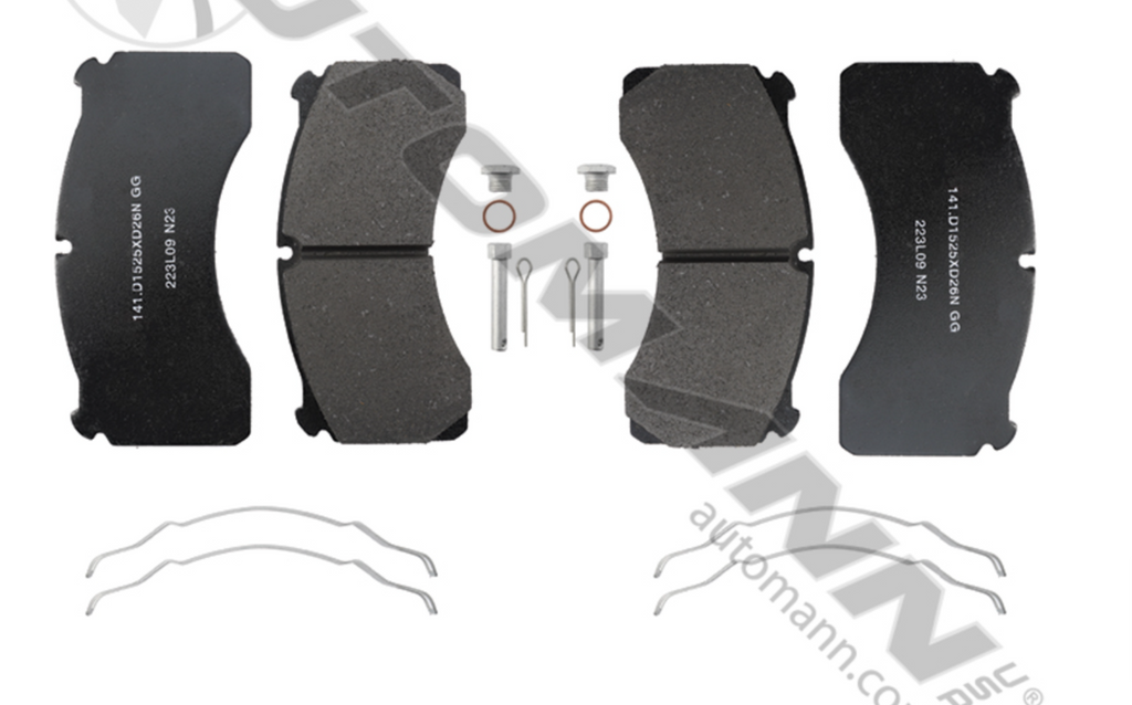 141.D1525XD26N - Air Disc Brake Pad Set 26K - Nick's Truck Parts