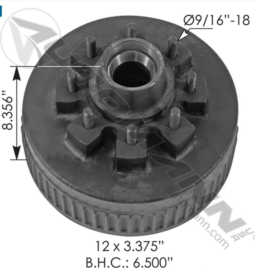 150.848905- Oil Hub/Drum 8K ALKO - Nick's Truck Parts