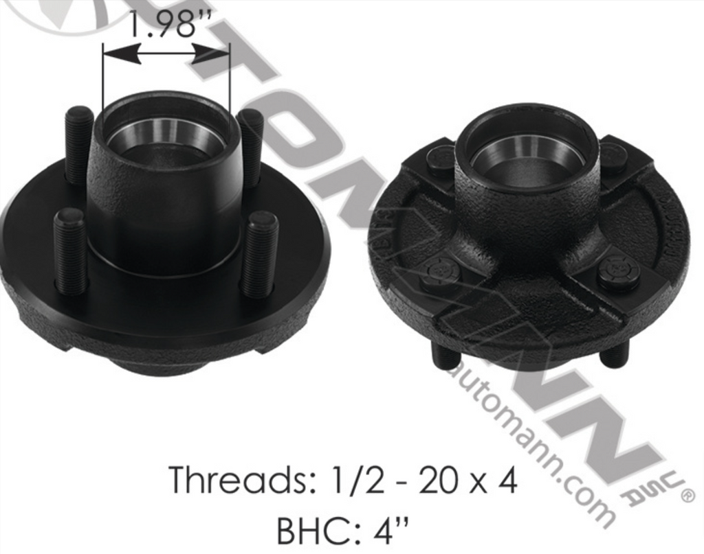 150.BT4400- Idler Hub 2;000 lb - Nick's Truck Parts