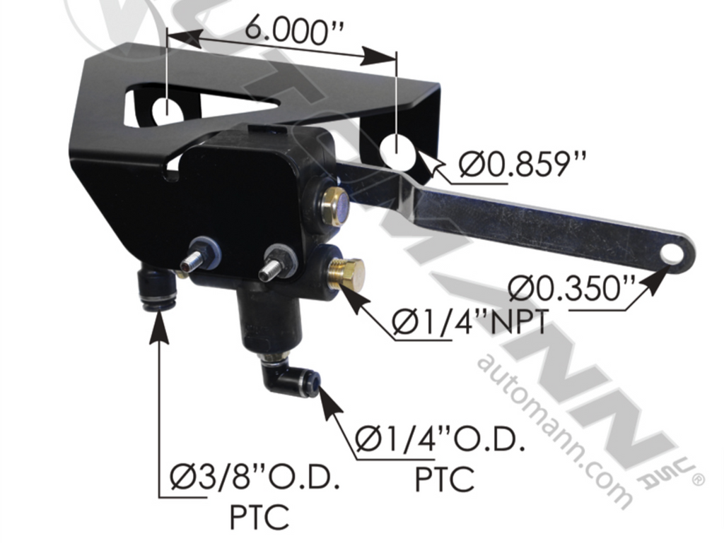 171.H5043LKOE- HCV N Mount Bracket LH Hendrickson-Ford - Nick's Truck Parts
