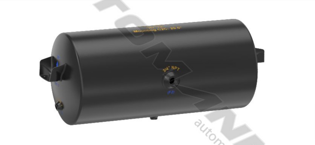 172.2041- Air Tank 2850 Cubic In Vol 12.000in Dia - Nick's Truck Parts