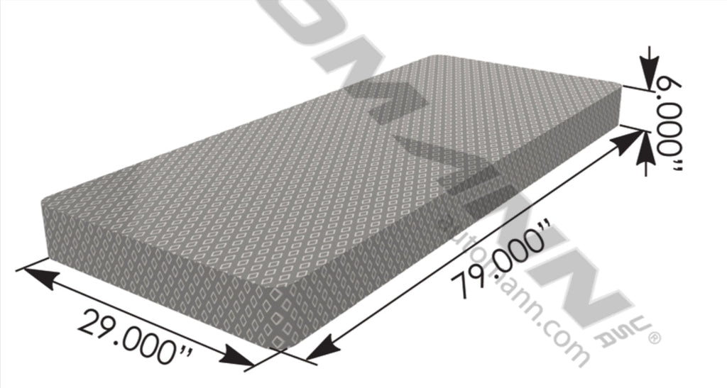 562.MFRCVR2979- Foam Replacement Cover 29x79in - Nick's Truck Parts