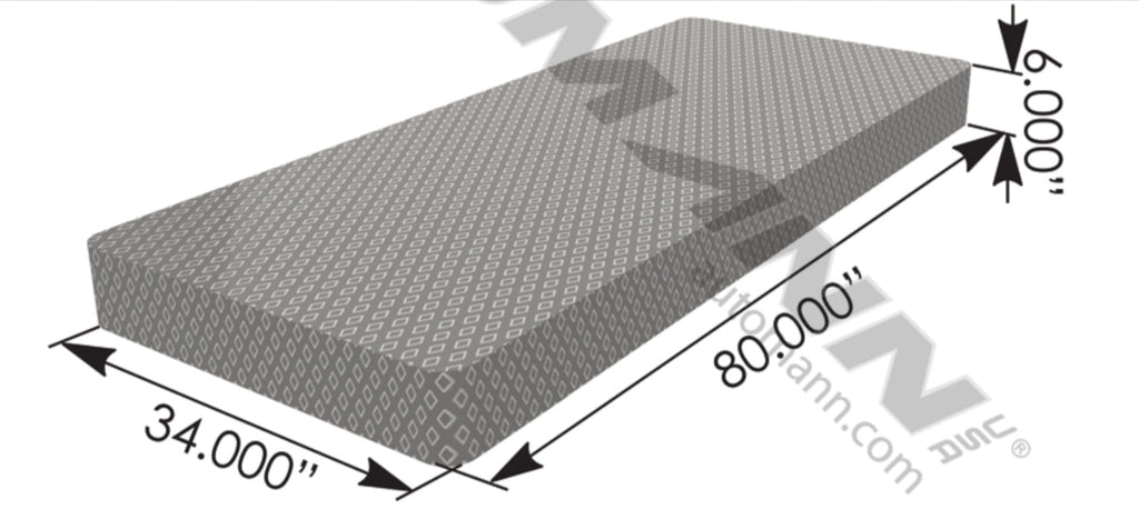 562.MFRCVR3480- Foam Replacement Cover 34x80in - Nick's Truck Parts