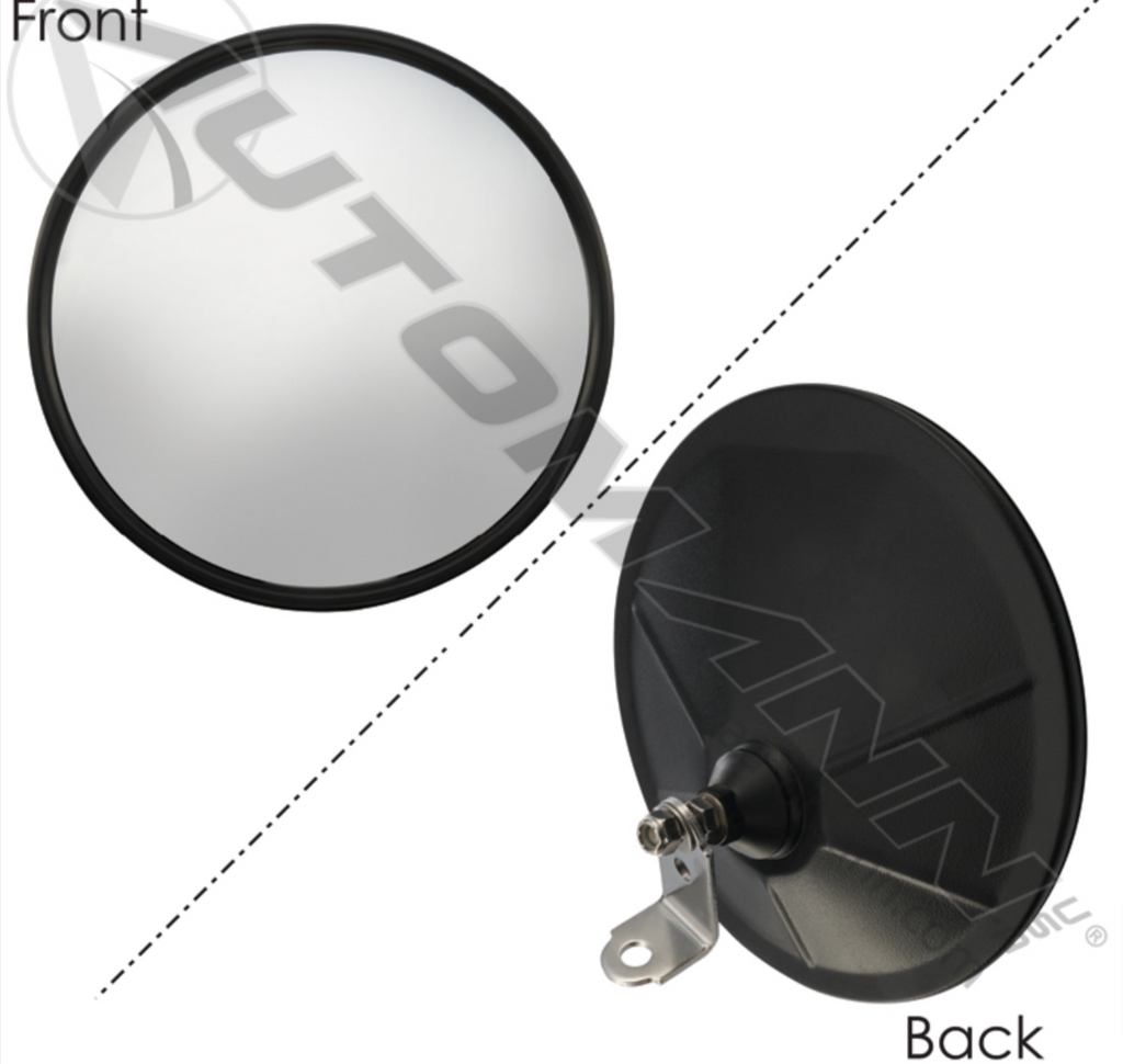 563.9135 - Convex Mirror w/Bracket 8.5in Offset - Nick's Truck Parts
