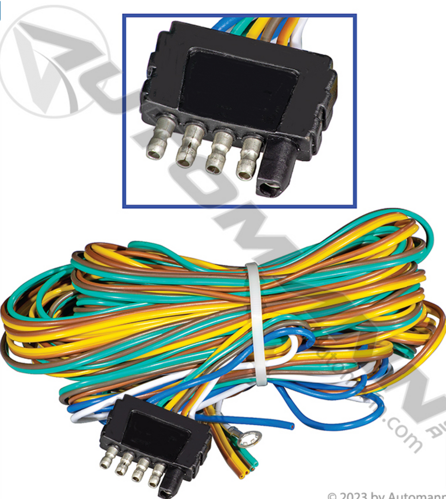 571.PT1615WIRE-30FT - Harness 5-Way 30 Feet 18-AWG - Nick's Truck Parts