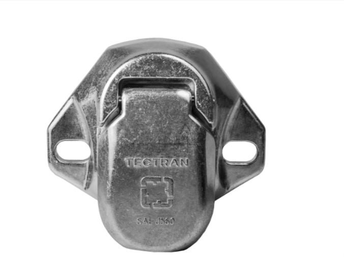 670-74A- Tectran 7-Way Socket w/Ring Terminals-Solid Pin - Nick's Truck Parts