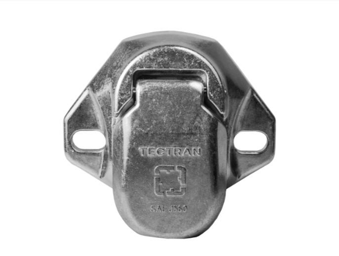 670-75AS- Tectran 7-Way Socket w/Spring/Bullet Terminals - Nick's Truck Parts