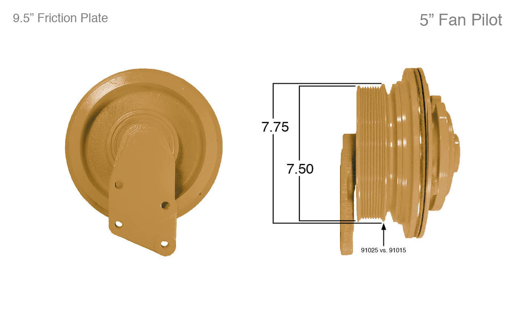 91025-Remanufactured Fan Clutch-Caterpillar (Core Deposit $250 Included in Price) - Nick's Truck Parts