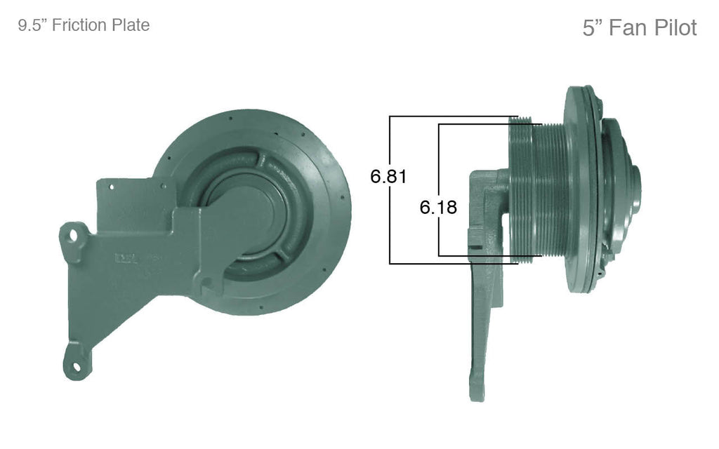 91031-Remanufactured Fan Clutch-Detroit (Core Deposit $250 Included in Price) - Nick's Truck Parts