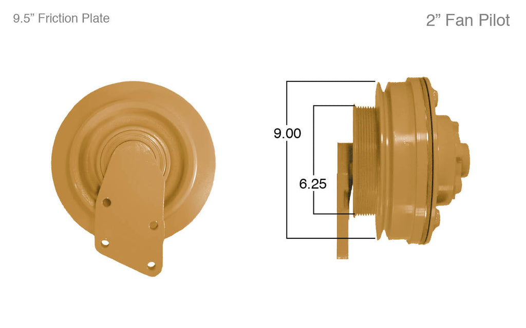 91035-Remanufactured Fan Clutch-Caterpillar (Core Deposit $250 Included in Price) - Nick's Truck Parts
