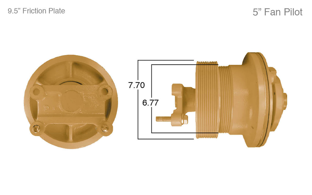 91038-Remanufactured Fan Clutch-Caterpillar (Core Deposit $250 Included in Price) - Nick's Truck Parts