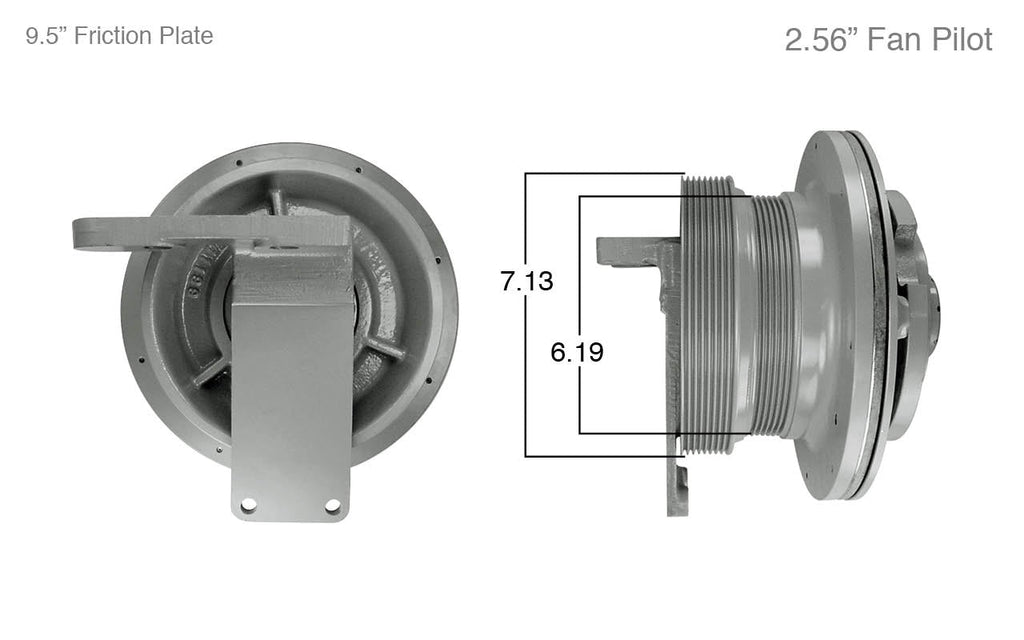 91043-Remanufactured Fan Clutch-International (Core Deposit $250 Included in Price) - Nick's Truck Parts