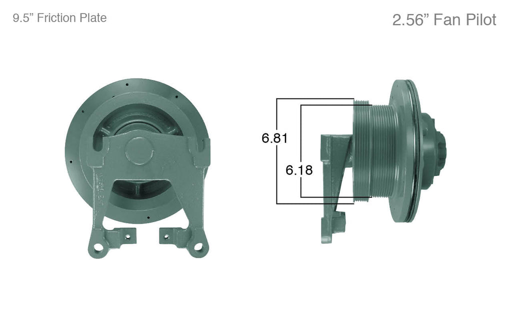 91046-Remanufactured Fan Clutch-Detroit (Core Deposit $250 Included in Price) - Nick's Truck Parts