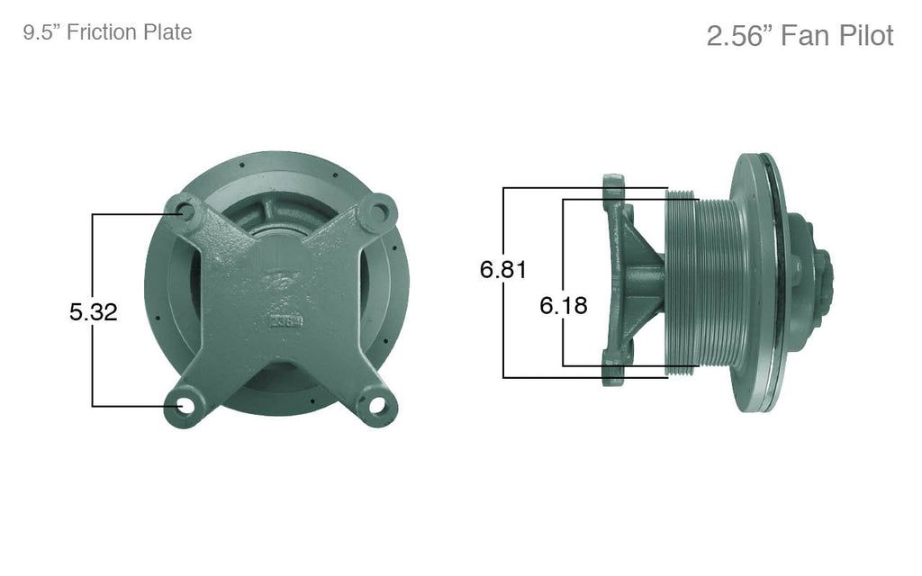 91047-Remanufactured Fan Clutch-Detroit (Core Deposit $250 Included in Price) - Nick's Truck Parts
