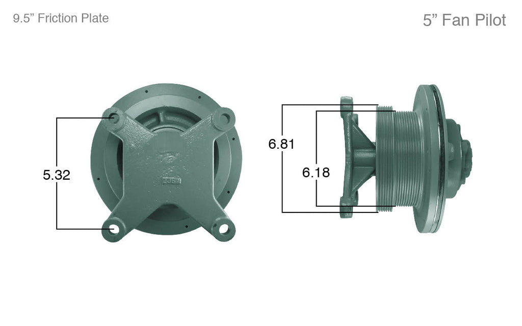 91052-Remanufactured Fan Clutch-Detroit (Core Deposit $250 Included in Price) - Nick's Truck Parts