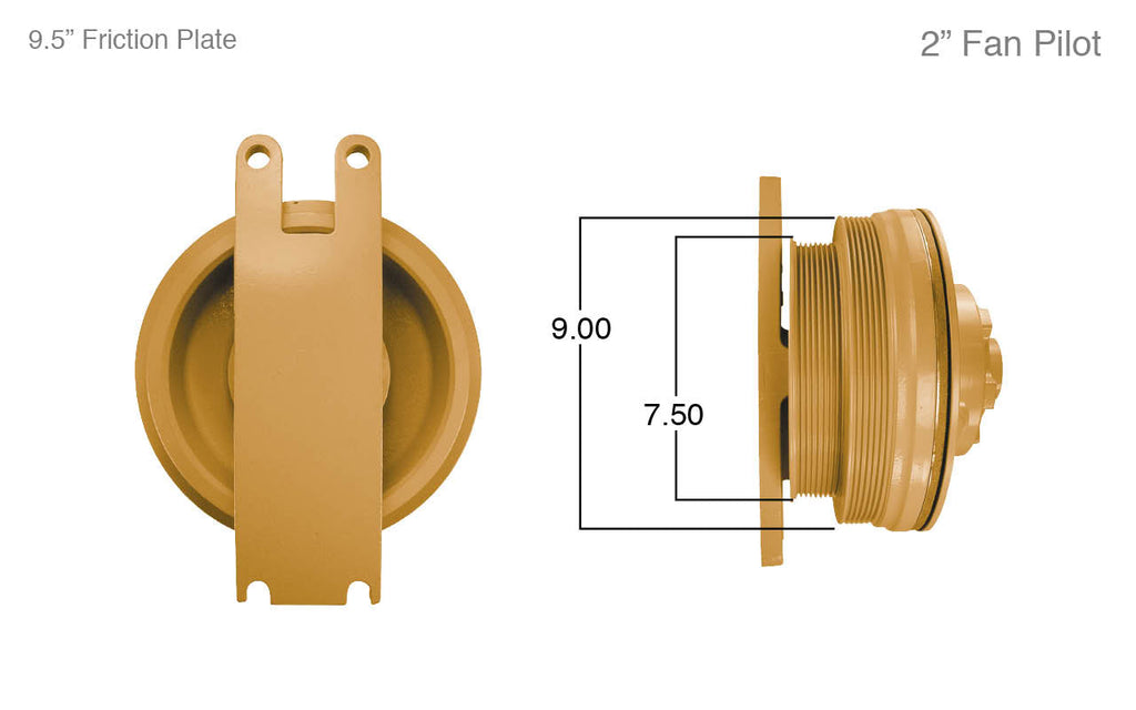 91066-Remanufactured Fan Clutch-Caterpillar (Core Deposit $250 Included in Price) - Nick's Truck Parts
