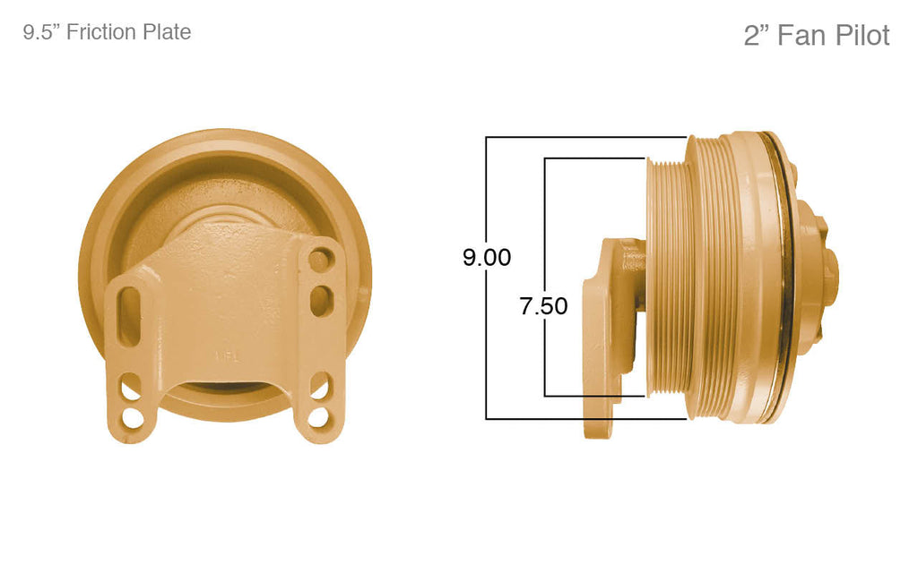 91069-Remanufactured Fan Clutch-Caterpillar (Core Deposit $250 Included in Price) - Nick's Truck Parts