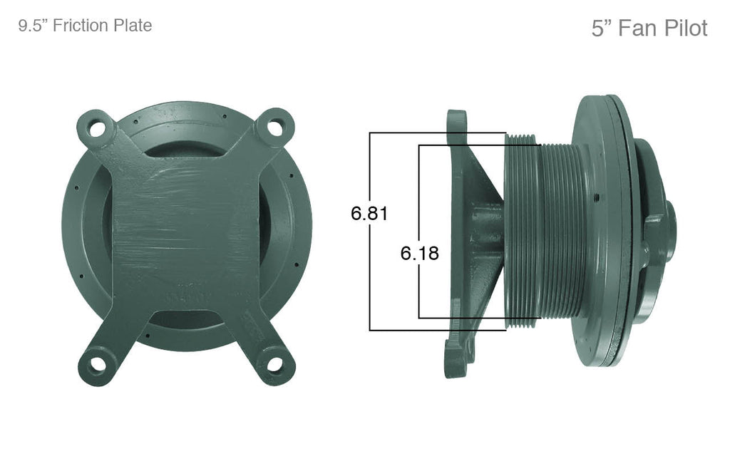 91107-Remanufactured Fan Clutch-Detroit (Core Deposit $250 Included in Price) - Nick's Truck Parts