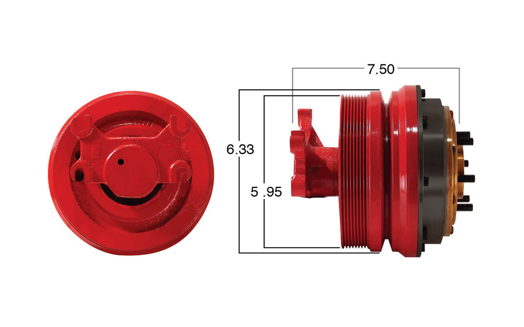 99104-Remanufactured Fan Clutch-GoldTop (Core Deposit $250 Included in Price) - Nick's Truck Parts