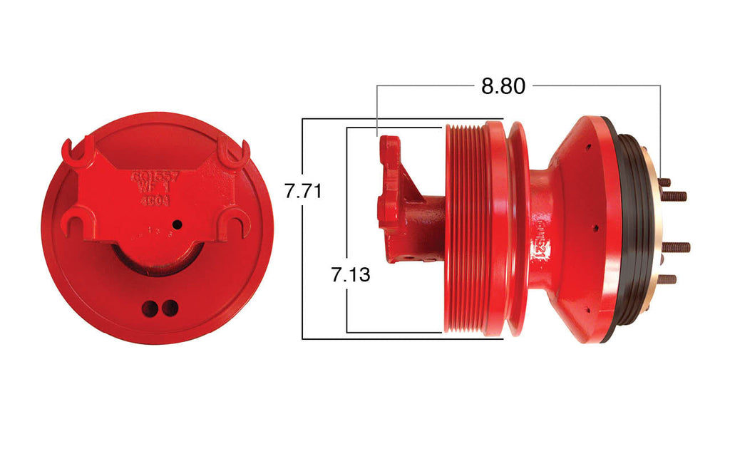 99133-Remanufactured Fan Clutch-GoldTop (Core Deposit $250 Included in Price) - Nick's Truck Parts