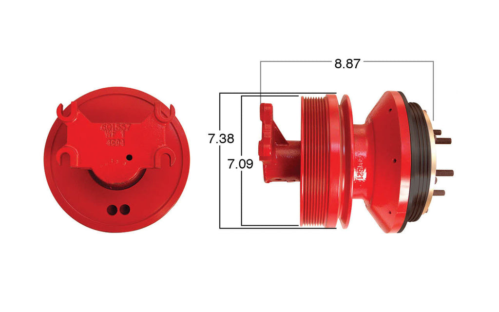 99172-Remanufactured Fan Clutch-GoldTop (Core Deposit $250 Included in Price) - Nick's Truck Parts