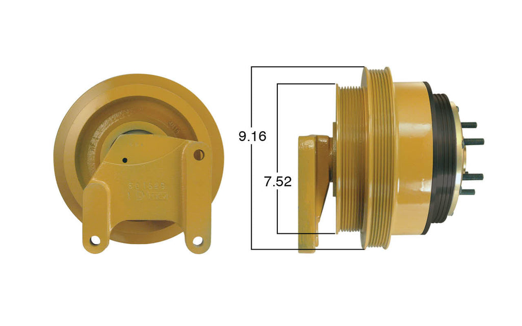 99190-Remanufactured Fan Clutch-GoldTop (Core Deposit $250 Included in Price) - Nick's Truck Parts