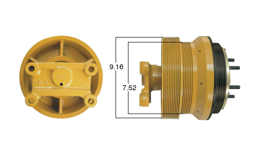 99307-Remanufactured Fan Clutch-GoldTop (Core Deposit $250 Included in Price) - Nick's Truck Parts