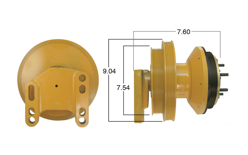 99318-Remanufactured Fan Clutch-GoldTop (Core Deposit $250 Included in Price) - Nick's Truck Parts