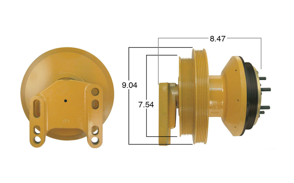 99333-Remanufactured Fan Clutch-GoldTop (Core Deposit $250 Included in Price) - Nick's Truck Parts