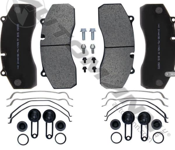 141.D1441SD-Air Disc Brake Pads Severe Duty (FMSI 8577 D1441), (product_type), (product_vendor) - Nick's Truck Parts