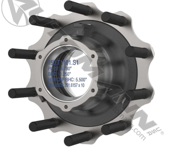 150.T1101.S1-Outboard Mount Hub Assembly, (product_type), (product_vendor) - Nick's Truck Parts
