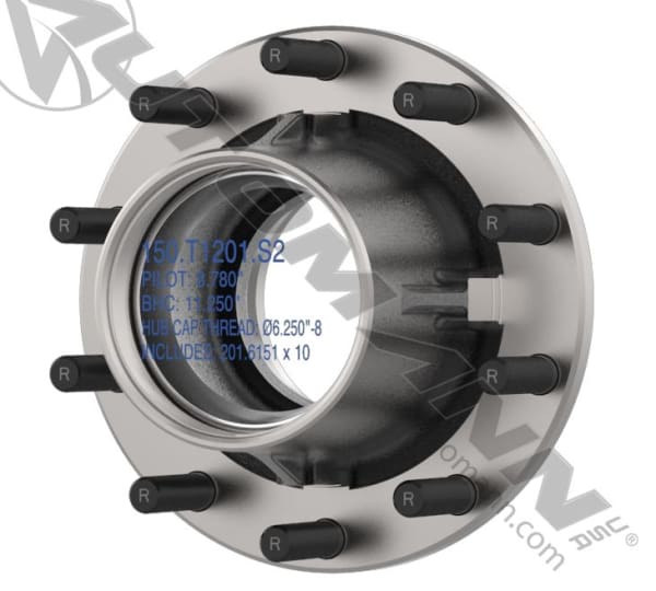 150.T1201.S2-Outboard Mount Hub Assembly, (product_type), (product_vendor) - Nick's Truck Parts