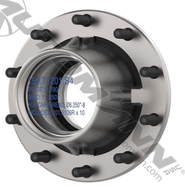 150.T1201.S4-Outboard Mount Hub Assembly, (product_type), (product_vendor) - Nick's Truck Parts