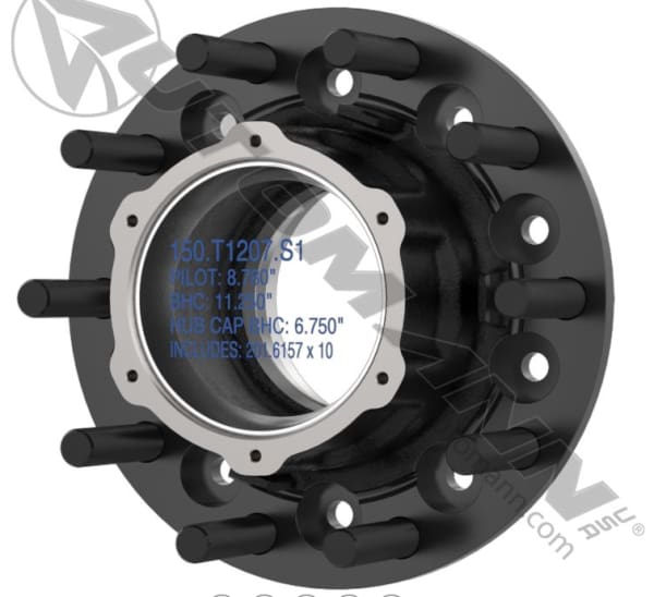 150.T1207.S1-Outboard Mount Hub Assembly, (product_type), (product_vendor) - Nick's Truck Parts