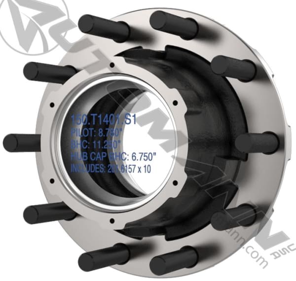 150.T1401.S1-Outboard Mount Hub Assy, (product_type), (product_vendor) - Nick's Truck Parts