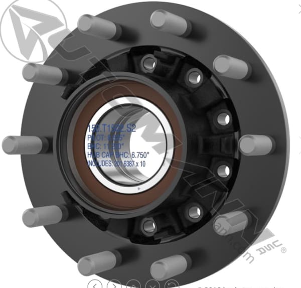 150.T1502.S2-Outboard Mount Hub Assembly, (product_type), (product_vendor) - Nick's Truck Parts