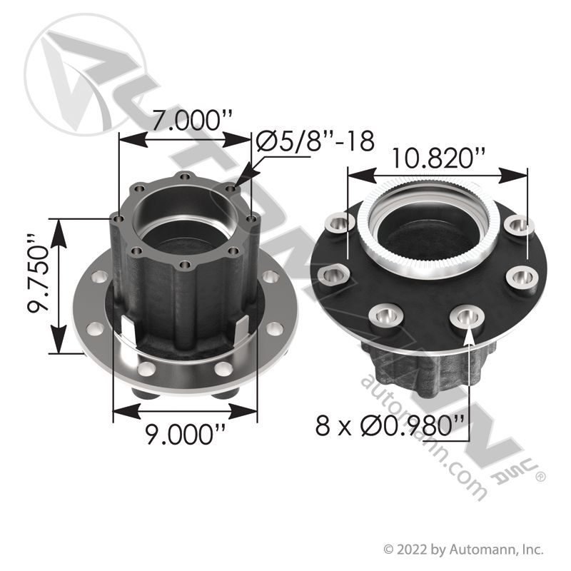 150.D1105- Drive Hub - Nick's Truck Parts