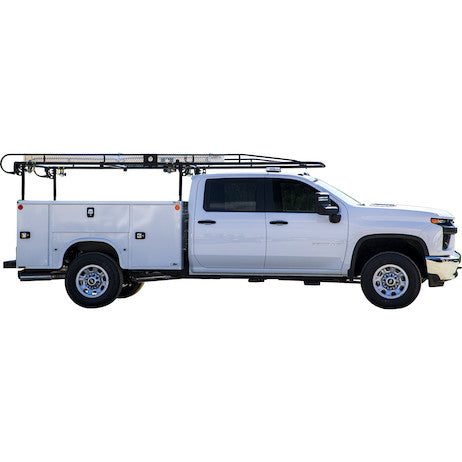 1501270- Buyers 15-1/2 Foot Black Service Body Ladder Rack - Nicks Truck Parts