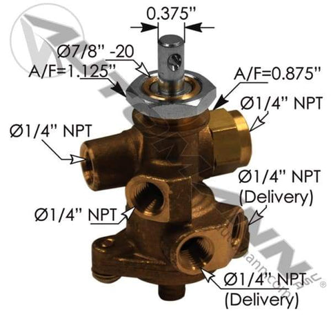 170.401084-Parking Valve with 2 Way Check Valve, (product_type), (product_vendor) - Nick's Truck Parts