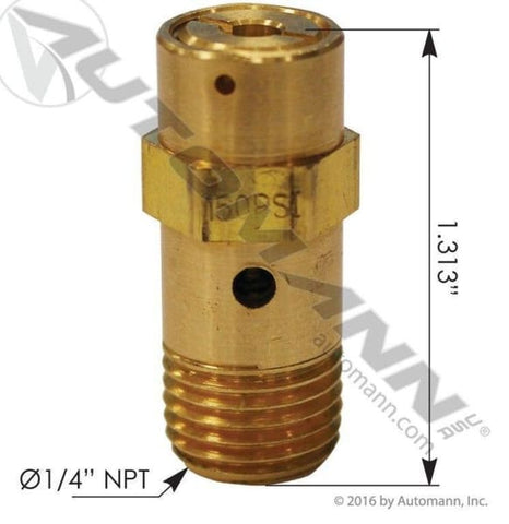 170.80035-ST4 Safety Valve 150 PSI, (product_type), (product_vendor) - Nick's Truck Parts