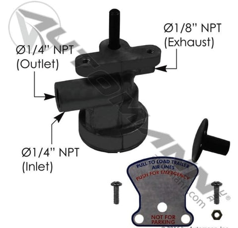 170.99600-Sealco Type Push Pull Valve, (product_type), (product_vendor) - Nick's Truck Parts