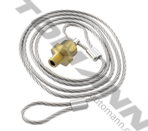 170.12104LP - Drain Valve Low Profile w/48in Cable - Nick's Truck Parts