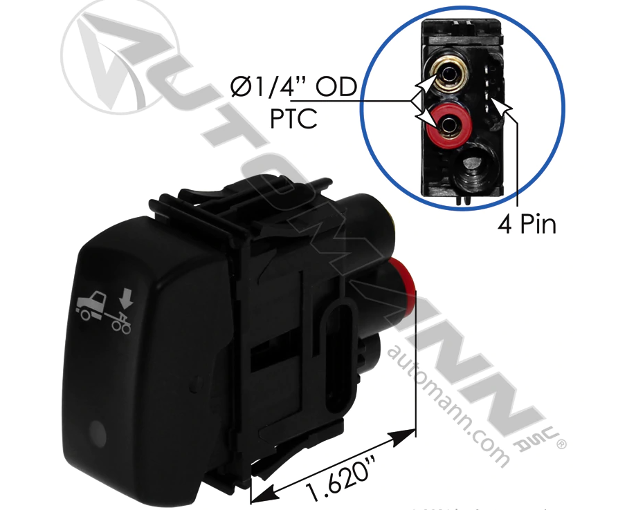 170.1247- Air Valve Suspension Dump Kenworth - Nick's Truck Parts