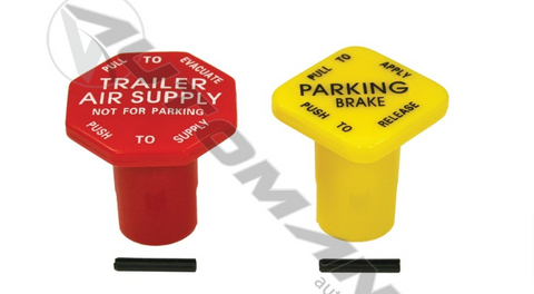 170.12745 - Red & Yellow Knob Kit - Nick's Truck Parts