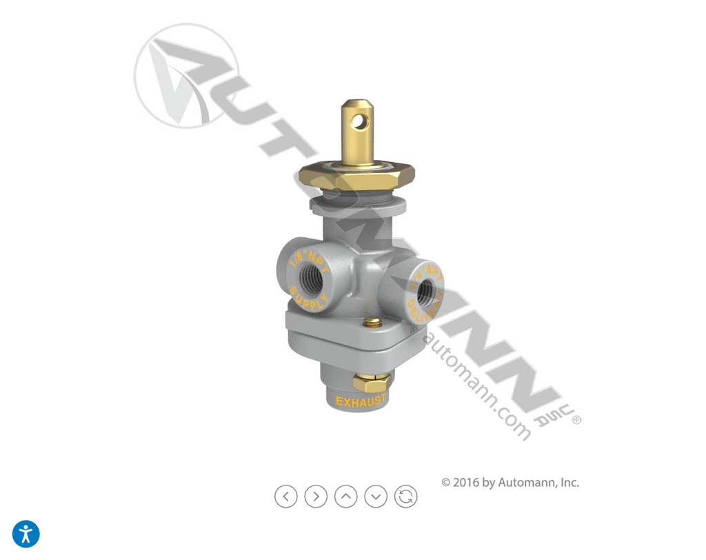 170.2876- PP1 Type Dash Control Valve 40PSI - Nick's Truck Parts