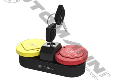170.MV3L- Security Lock for MV3 Type Dash Valve - Nick's Truck Parts
