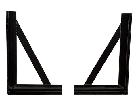 Buyers- 1701012- 18x27 Inch Welded Black Formed Steel Mounting Brackets - Nicks Truck Parts