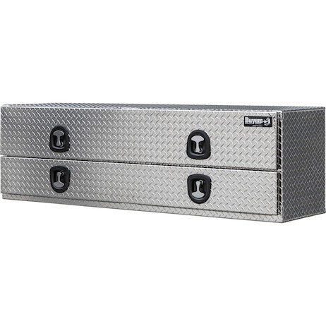 Buyers- 1701578- 21x18x72 Inch Diamond Tread Aluminum Flatbed Contractor With Lower Door - Nicks Truck Parts