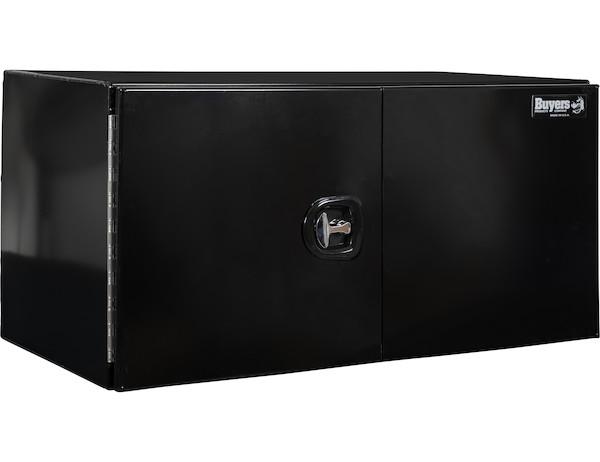 Buyers-1705840-24x24x48 Inch Black Smooth Aluminum Underbody Truck Tool Box With Barn Door, (product_type), (product_vendor) - Nicks Truck Parts