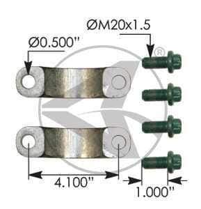 1707018X-U-Joint Strap Kit, (product_type), (product_vendor) - Nick's Truck Parts